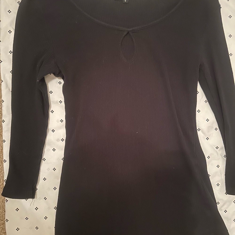 Ambiance small black long sleeve shirt